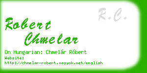 robert chmelar business card